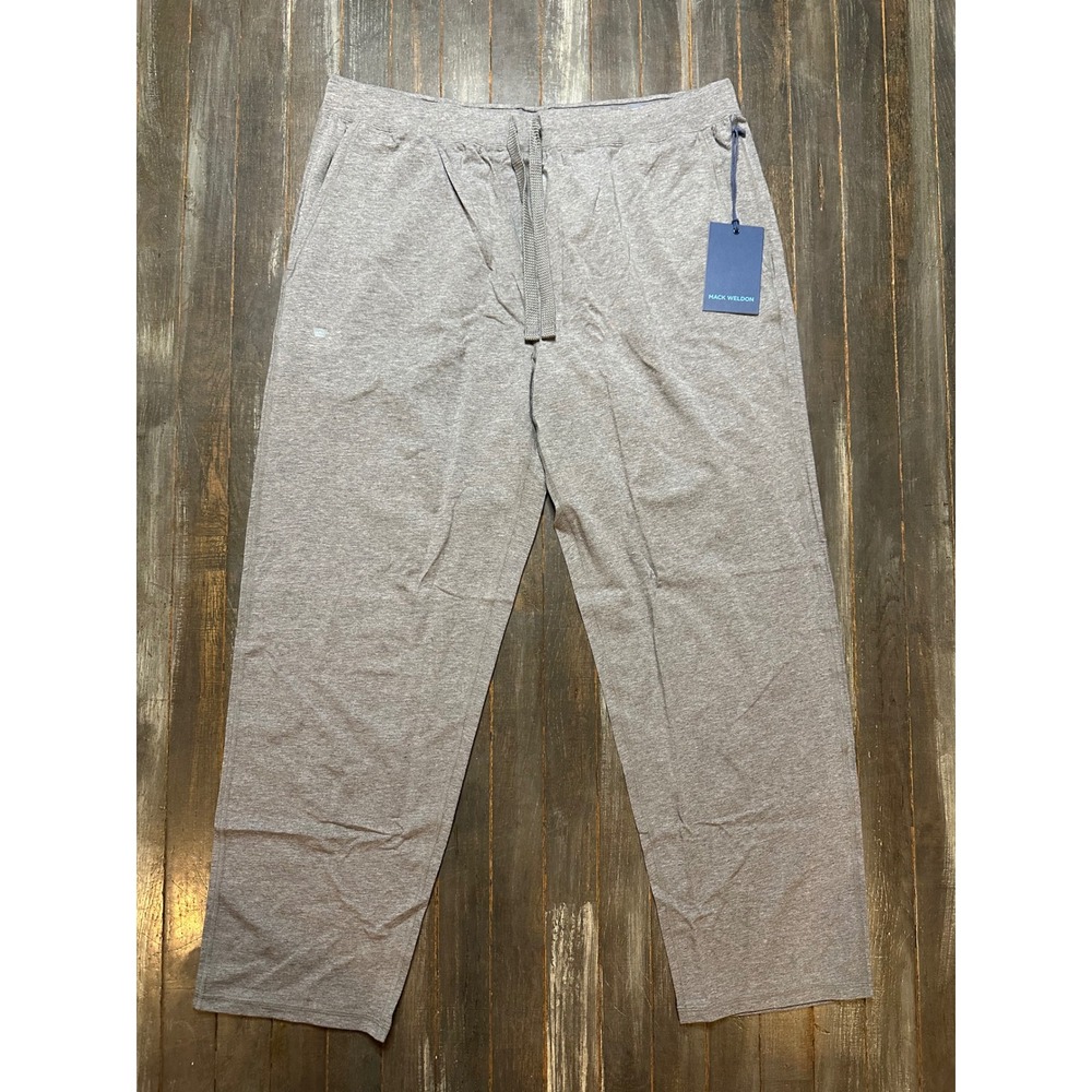 Mack Weldon Mens 18-Hour Jersey Pant Medium Grey Heather Lounge